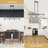 Delmo 4 - Light 43.7'' Kitchen Island Jar Pendant Modern Linear Chandelier with Clear Glass Shades-326409918
