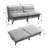 72.4" Cordury Soft Armless Futon Sofa Bed-505392170