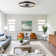 16" Led Flush Mount Ceiling Fan Light With Remote