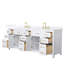 Beckett 84" Freestanding Double Bathroom Vanity with Quartz Top-1178985668-1178985671-1178985723