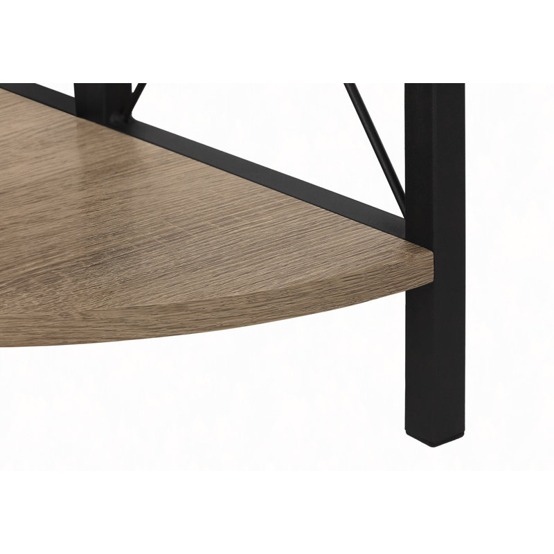 Bibliothèque, bibliothèque, étagère, d'angle, 4 niveaux, H 60 po, bureau, chambre à coucher en métal, Taupe
