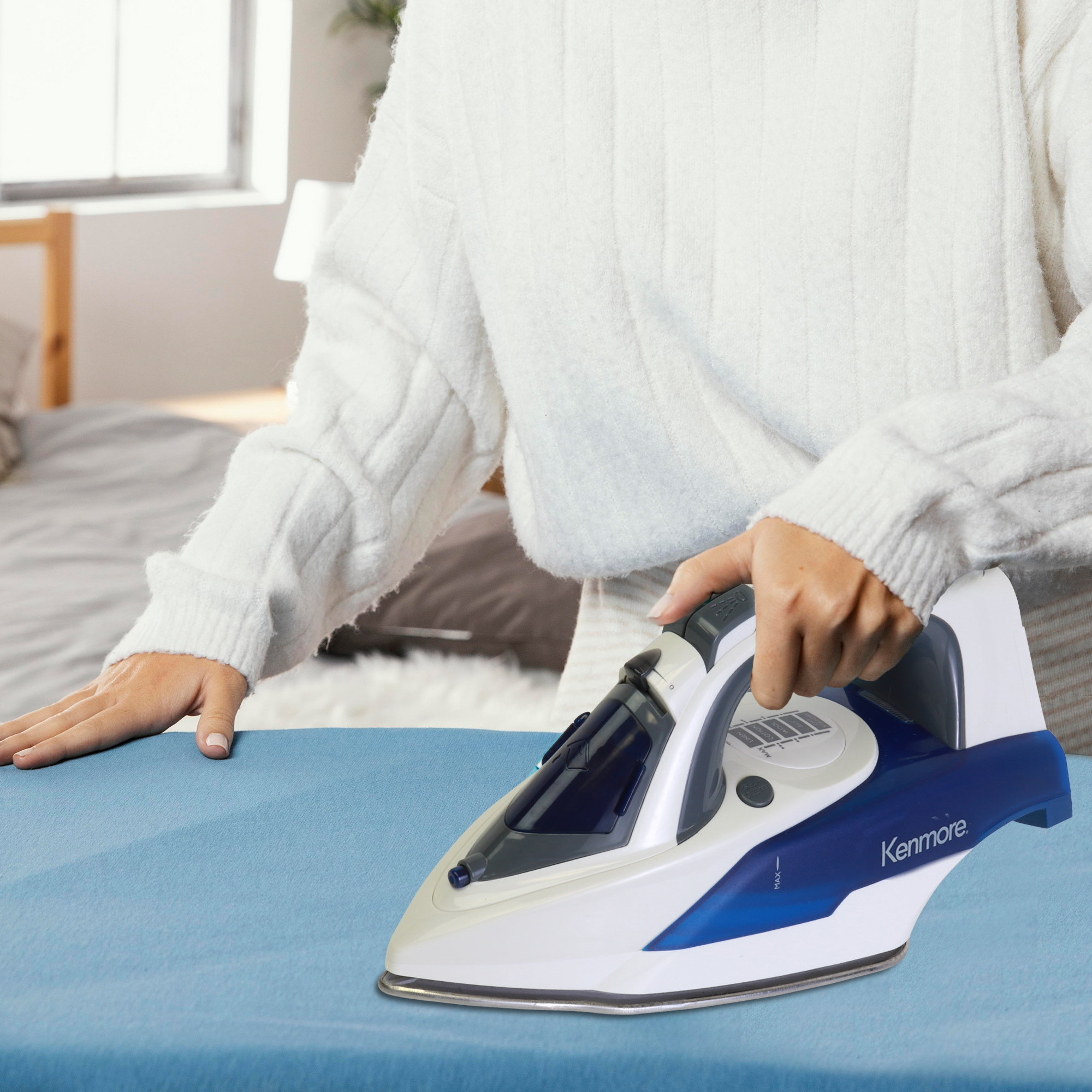 Kenmore Digital Power Steam Iron & Garment Steamer with 9 Fabric