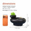 Fontaine de table pour table, fontaine de bureau Zen d'intérieur Blac, dispositif d'eau en résine pour ami