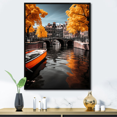 «Isoa Amsterdam Beautiful Cityscape II», reproduction sur toile