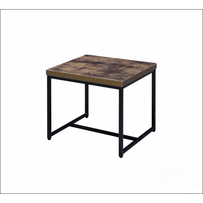 Bob Weathered Oak &  Finish End Table Modern End Table Solutions,Compact End Table Collection