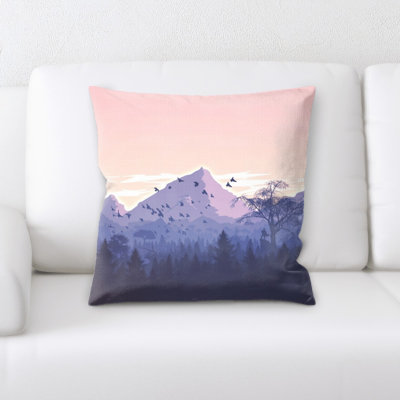 Coussin décoratif montagnes