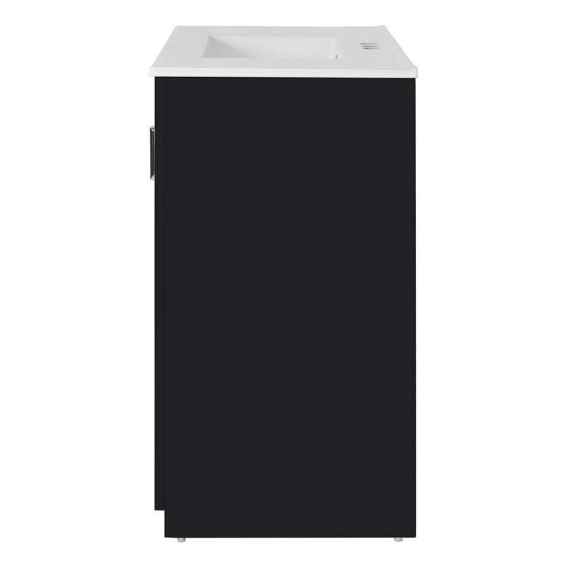 Ensemble de meuble-lavabo autoportant 36 po avec 3 tiroirs et portes à fermeture douce 36 po, Noir