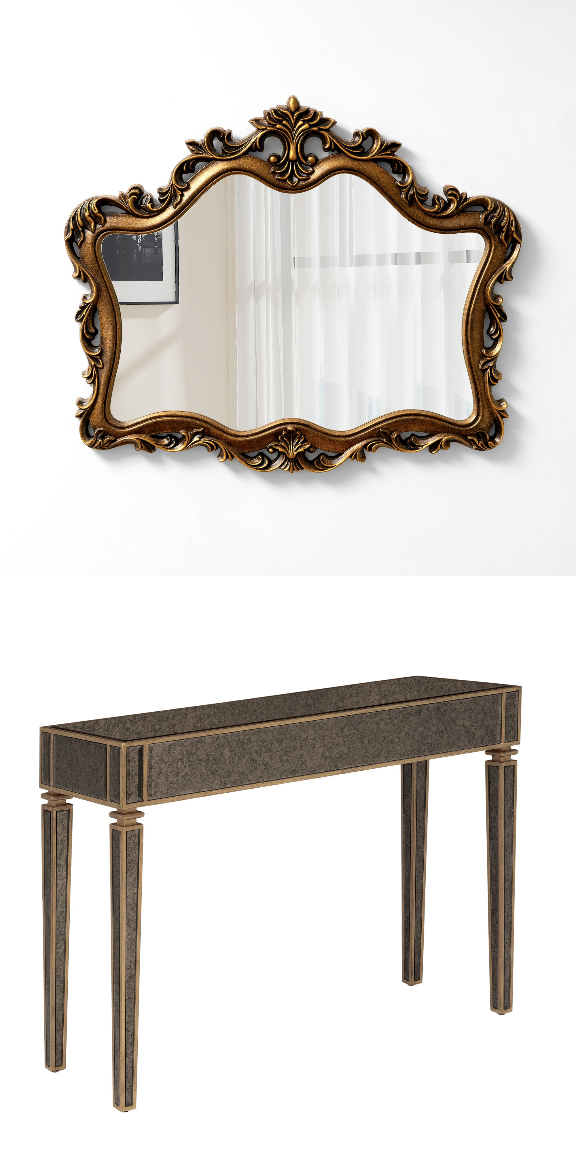 shyfoy Console Table Mirror Set & Reviews | Wayfair