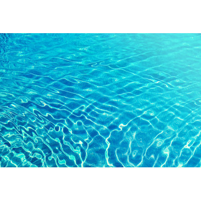 " Ripples In Blue Water Pool, Reflected Light "