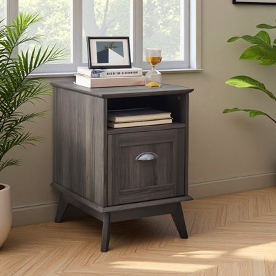 Cabral 1-Drawer Filing Cabinet - Vertical Letter Size Storage by Corrigan Studio
