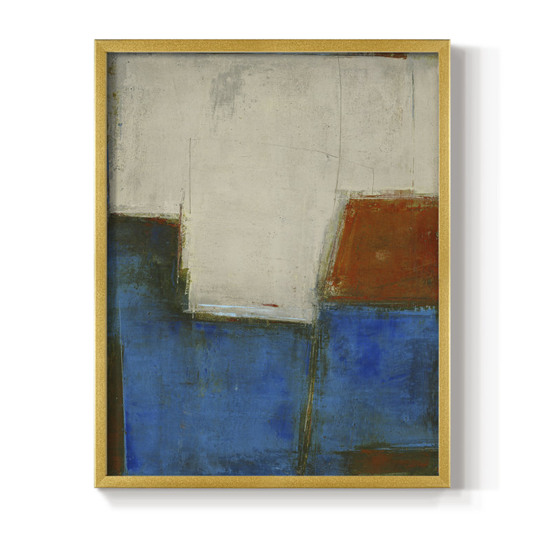 Complex Thought Framed Print - Solid Wood, 20" H x 16" W, Gold