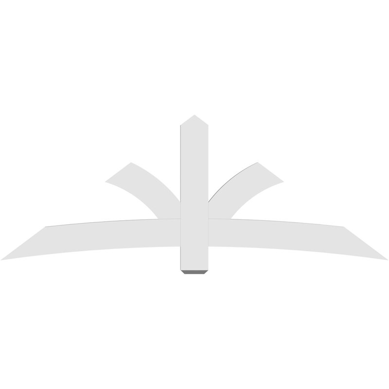 Support pour pignon Davenport, H 31,5 po x l 84 po (pas: 9/12), P 2 po x F 6 po, PVC