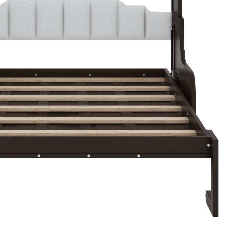 Lit escamotable avec coussin Murphy, Espresso