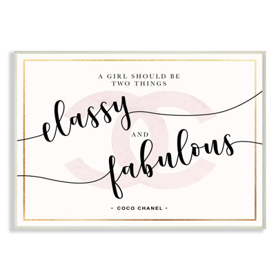 «Classy and Fabulous Fashion Designer Pink Inspirational Word Design», art textuel