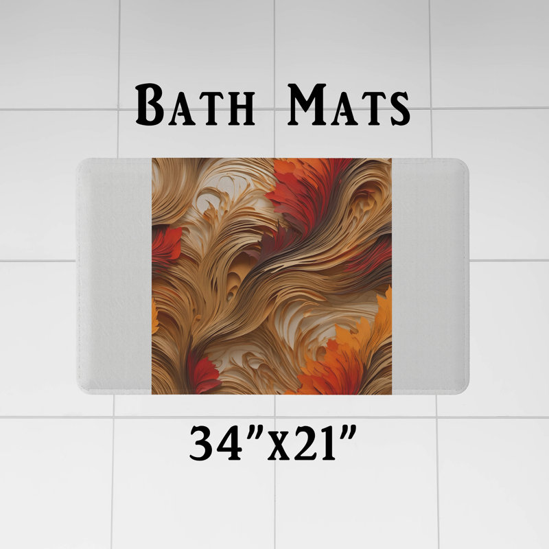 Shower Curtain w/ Bathmat, 70"H x 72"W