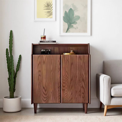 Symmetrical Double-Door Shoe Storage Cabinet