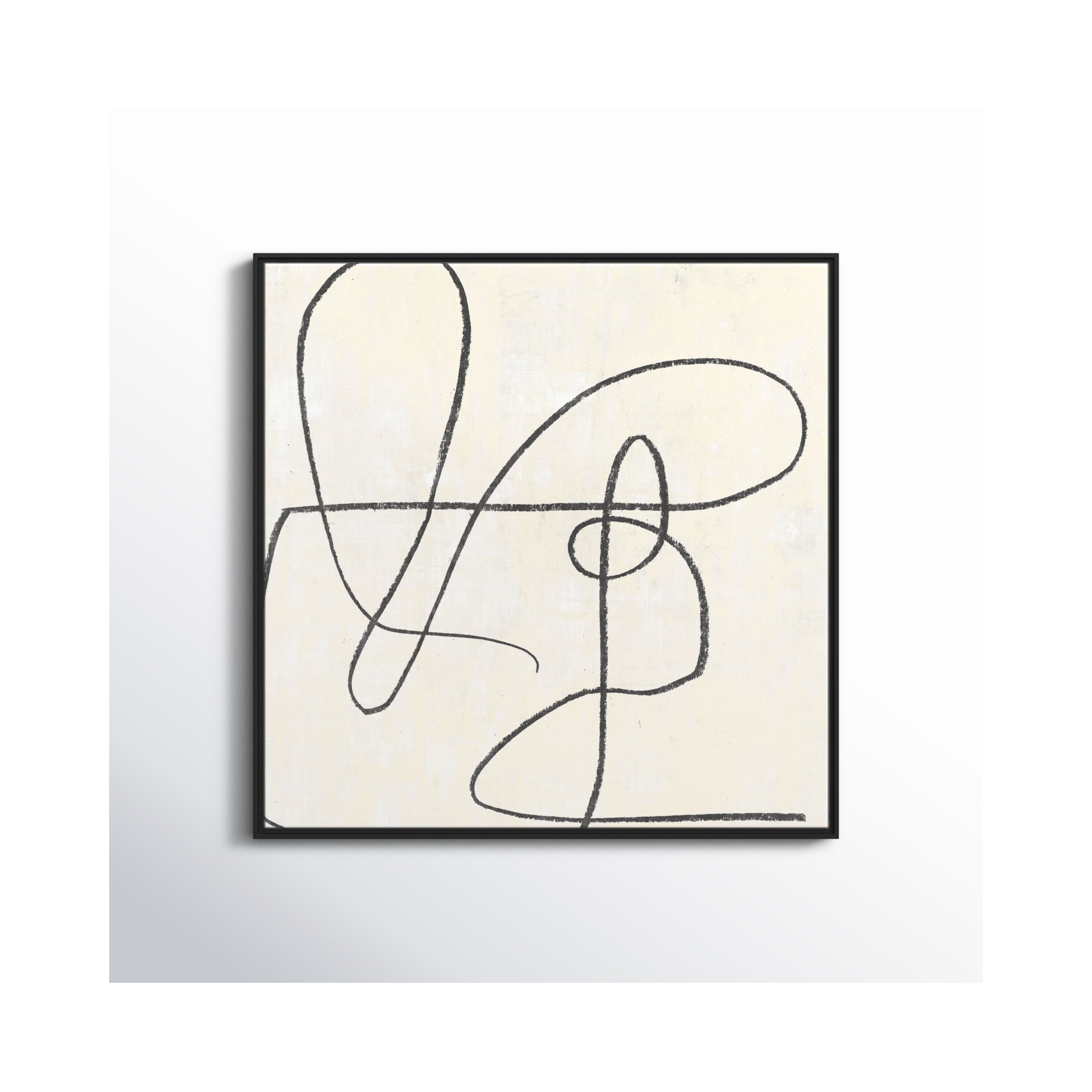 Juxtaposing, Black, 37.5" H x 37.5" W