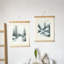 Support à affiche magnétique Fixturedisplays® 24 pouces, teck naturel, pour photos, photos, œuvres d'art sur toile, affiche 22028