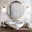 Christa Metal Oval Wall Mirror-2121939605