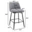 Tabouret de bar pivotant à hauteur de comptoir 25,6 po, ensemble de 2, rembourré avec rotation à 360 °-665534653