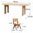 Solid Wood Top Double Pedestal Dining Set-125883518-125883522