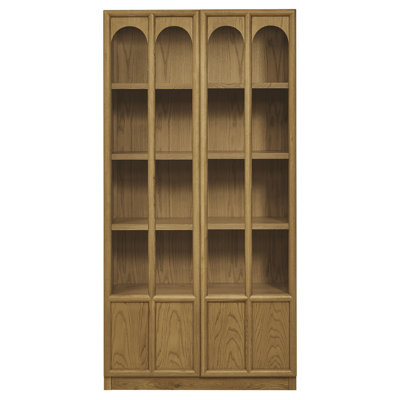 Eich Solid Wood And Glass Display Cabinet In Oak