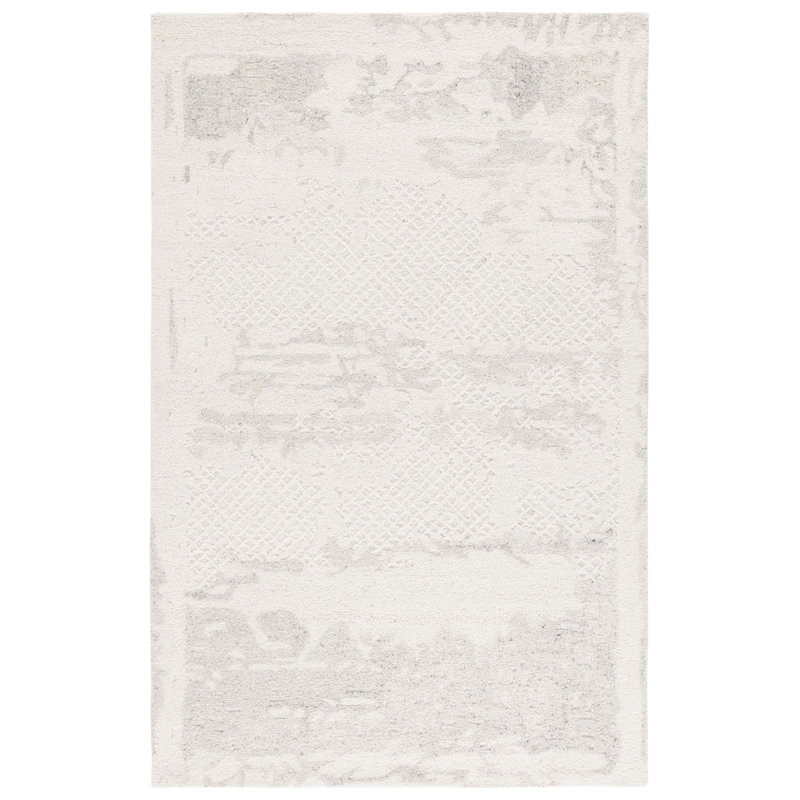 Tapis Falyn 105 ivoire / gris, Carré 6 pi