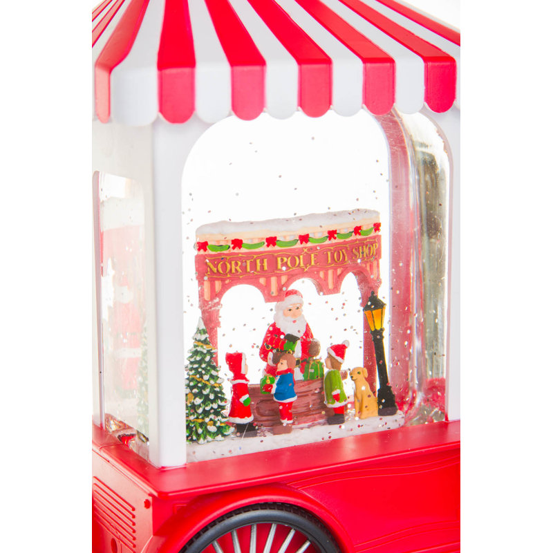 Red Santa's Workshop LED Display