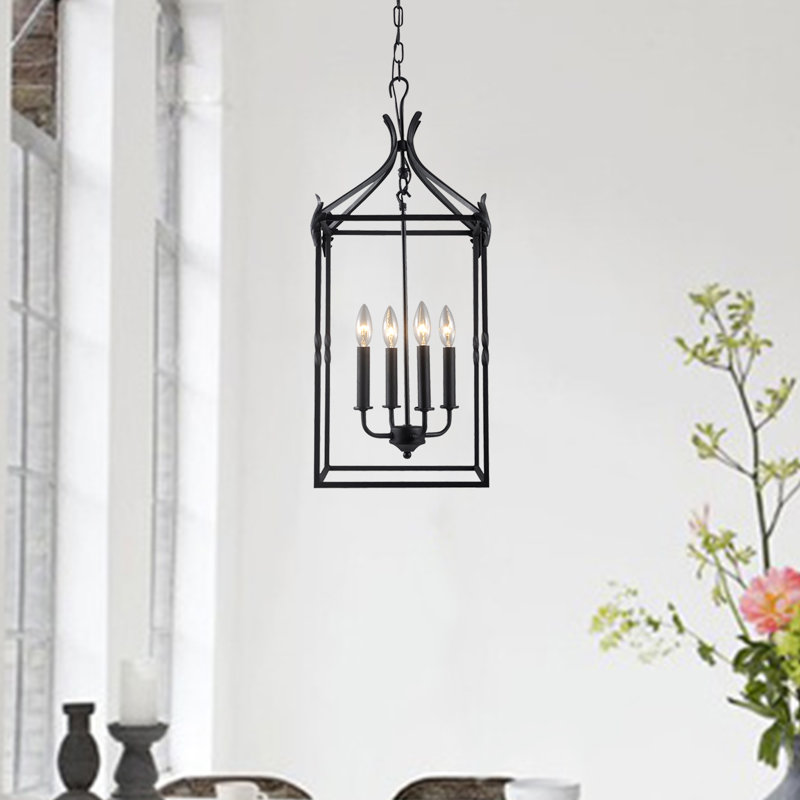 Chesa 4 - Light Black Lantern Pendant