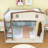 Wooden Bunk Bed with Trundle and Side Shelves and Ladder-505772088-505772091