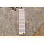 Tapis gris clair unique noué à la main de conception unique 12 pi 1 po x 14 pi 9 po One Of Kind