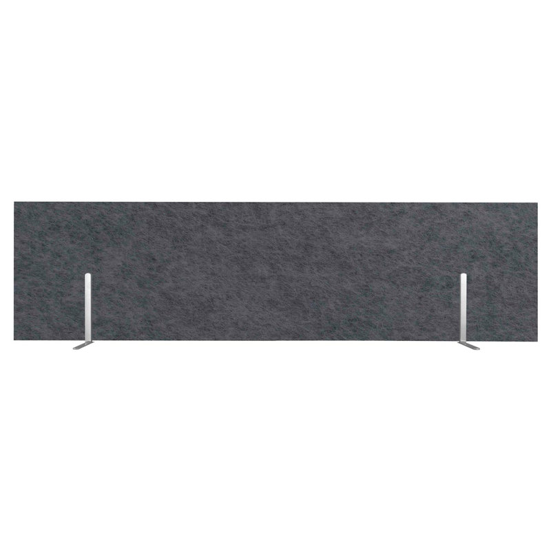 Panneaux d'intimité de bureau SoundSorb, H 12 po x l 24 po x P 2 po, Gris foncé