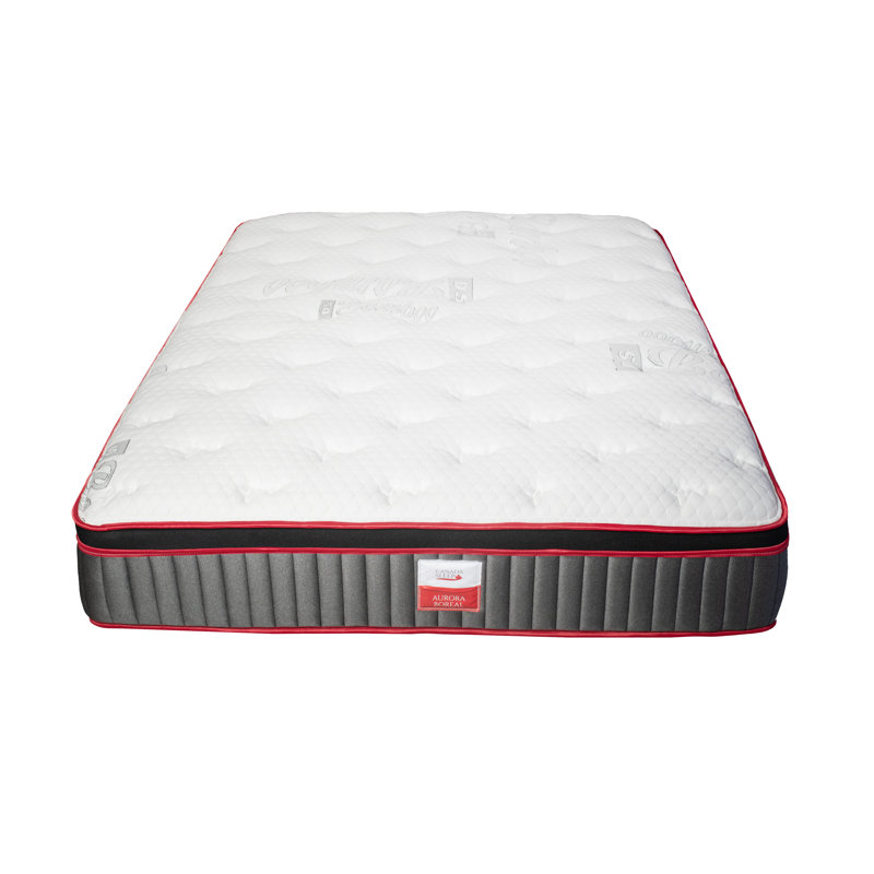 Matelas hybride moyen 12 po Aurora Boreal, Double
