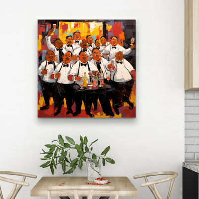 The good evening - 32"x32" art on canvas