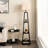 Trapezoidal Designed Floor Lamp With 3 Tiered Storage Shelf