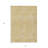 3' X 5' Gold And Ivory Abstract Washable Indoor Outdoor Area Rug