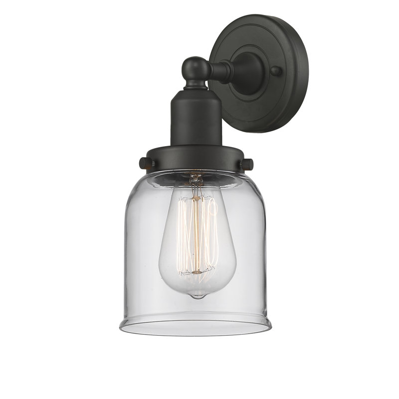 Wellow Armed Sconce, Oil Rubbed Bronze, Clear, LED