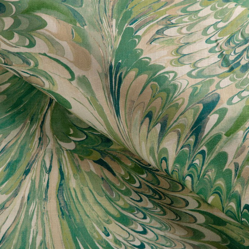 Taplow Print, Green/Beige