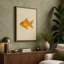 Single Goldfish Study Botanical - Wrapped Canvas-1919053575-1919053819