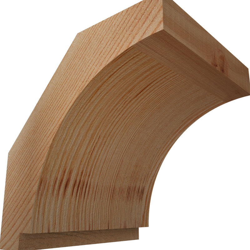 Attelle impériale du genou, Sapin de Douglas, Lisse, H 6 po x l 5,5 po x P 6 po