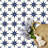 7.87" x 7.87" Peel and Stick Floor Tile, 40 PCS Self-Adhesive DIY Vinyl Flooring for Renters, Removable and Waterproof Tile Sticker for Bathroom, Kitchen, Staircase(Black Green Blue Star)