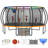 16FT Outdoor Big Trampoline with Basketball Hoop,  LED Light Option, Storage Bag, Anchor Kit, Inner Safety Net, Ladder, Spring Cover Padding, for Kids-102304843
