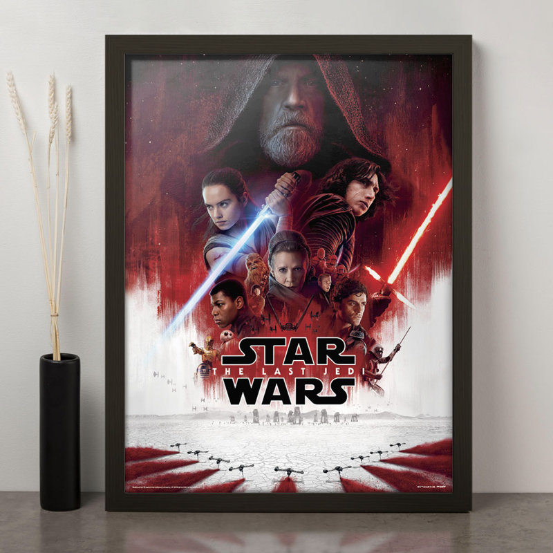 Star Wars the Last Jedi One Sheet - Picture Frame Memorabilia