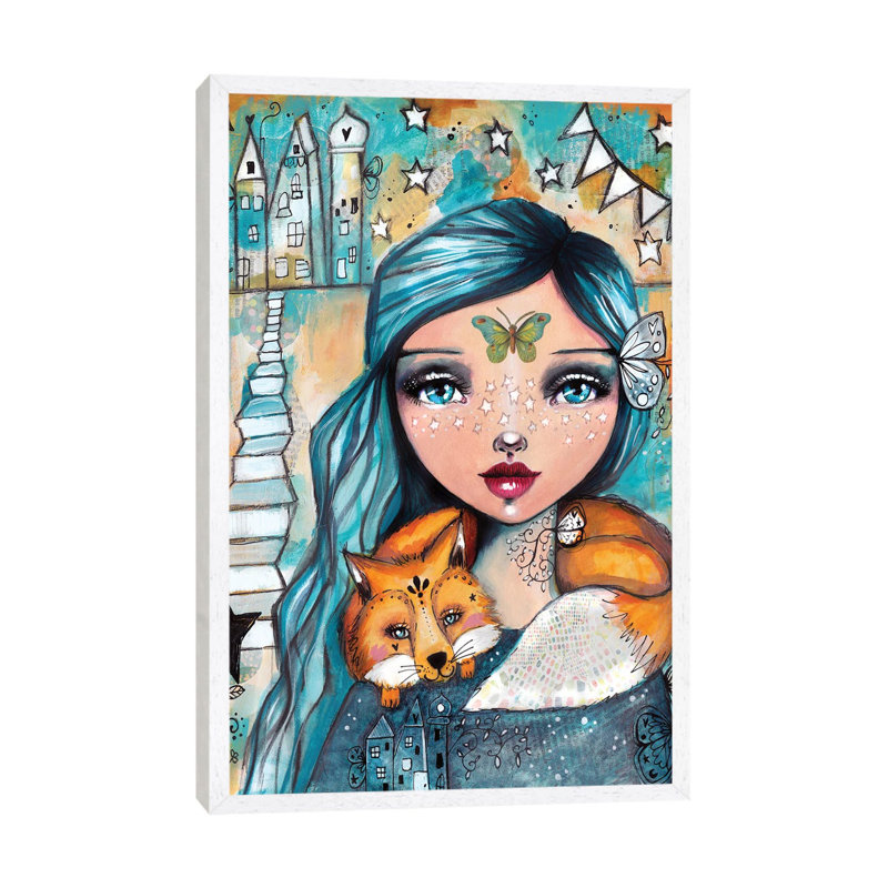Stay Close by Tamara Laporte - Print on Canvas, 66.04 cm H x 45.72 cm W, White Framed