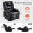 Platz Dual Motor Power Recliner Lift Chair with Massage and Dual Heating, Adjustable Headrest, Faux Leather-127260193