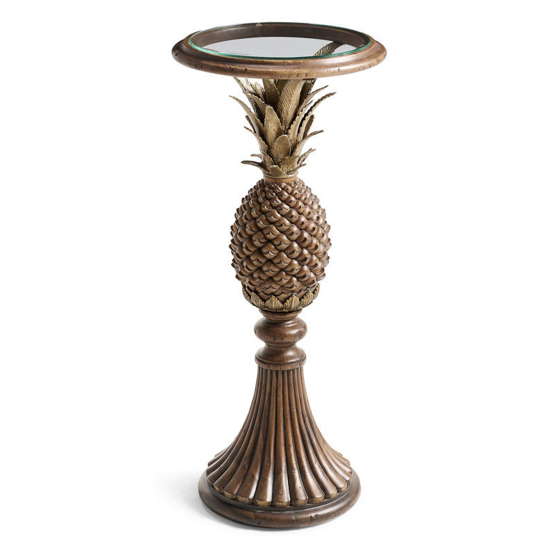 Palm Court Glass End Table