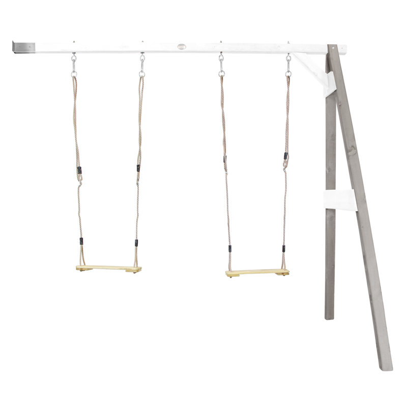 AXI Hemlock Swing Set with 2 Swing(s), Grey/White