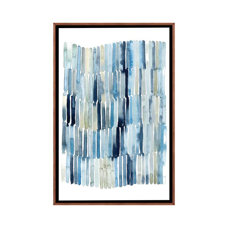 «Beach Wash I» par Grace Popp - reproduction d'art, Toile classique avec cadre brun, Pas de tapis, H 26 po x l 18 po x 1,5 po