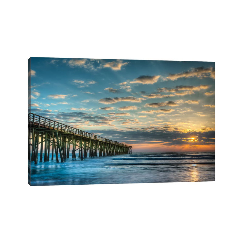 Serenity Sunset 1 Piece Wrapped Canvas Wall Art, 20.32 cm H x 30.48 cm W