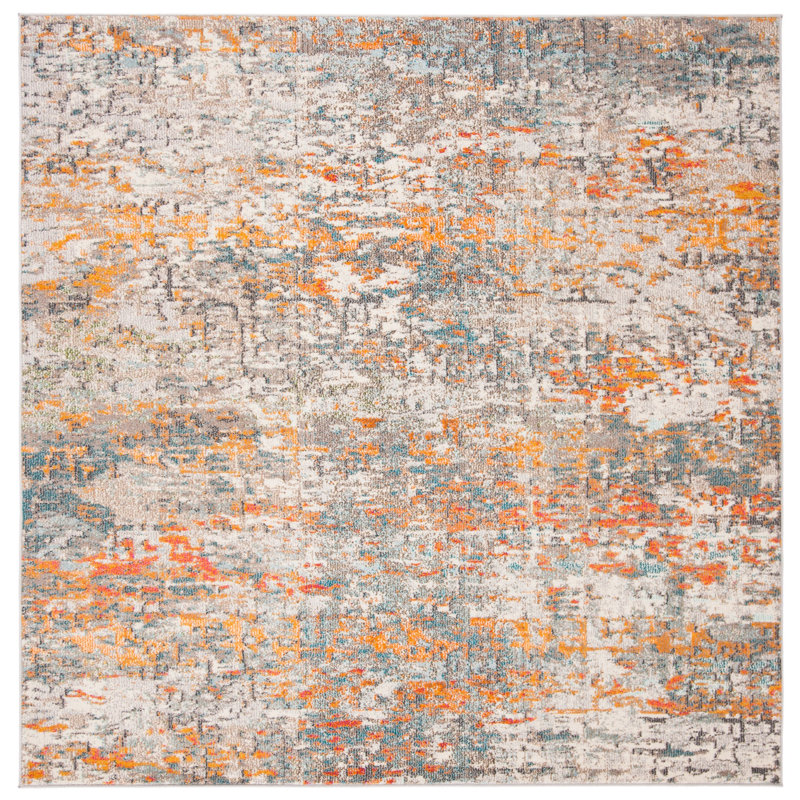 Madison Performance Abstract Rug, Square 3'
